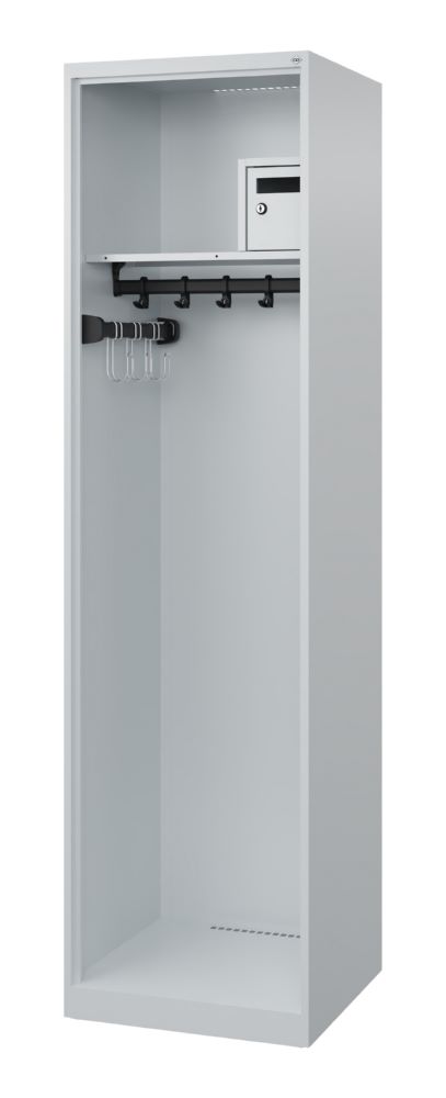 Produktbild C+P Feuerwehrspind Evolo Flexo 1 Garderobenstange lichtgrau 500 x 500 x 1850 mm