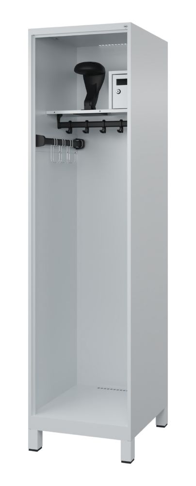 Produktbild C+P Feuerwehrspind Flexo 1 offenes Abteil in lichtgrau 500 x 600 x 1850 mm