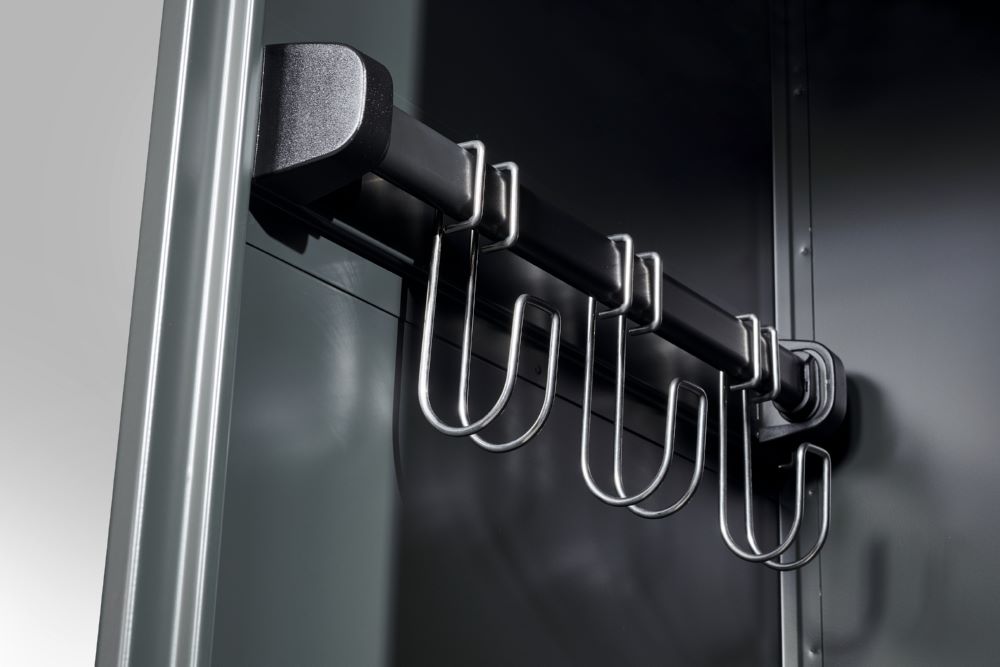 Produktbild C+P Feuerwehrspind Evolo Flexo 2 Zylinderschlösser feuerrot 1000 x 600 x 1850 mm bild 2