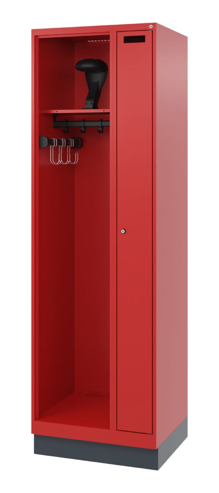 Produktbild C+P Feuerwehrspind Evolo Kombi 2 Abteile feuerrot 600 x 500 x 190 mm bild 1