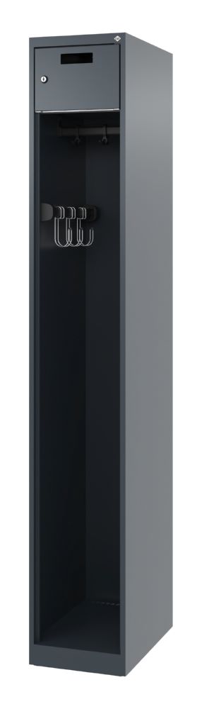 Produktbild C+P Feuerwehrspind Evolo Praktus anthrazit 300 x 500 x 1850 mm