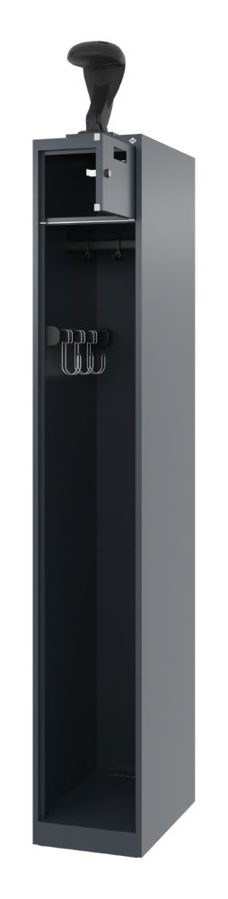 Produktbild C+P Feuerwehrspind Evolo Praktus anthrazit 300 x 500 x 1850 mm bild 2