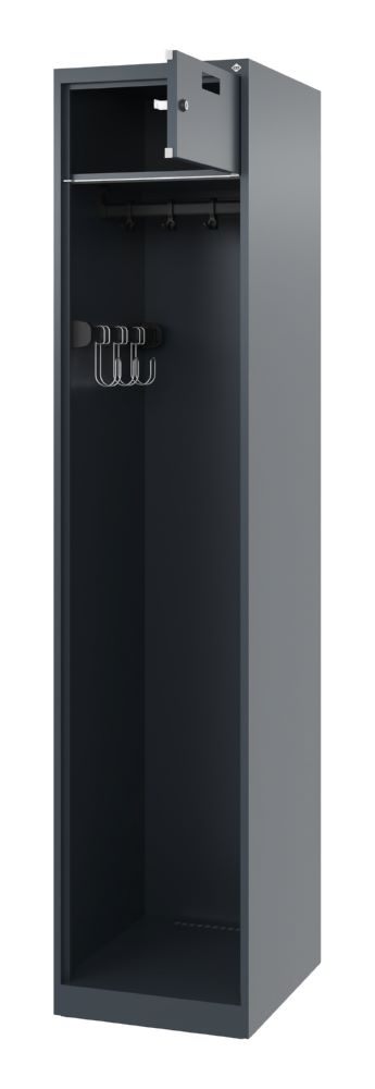 Produktbild C+P Feuerwehrspind Evolo Praktus anthrazit 400 x 500 x 1850 mm bild 2