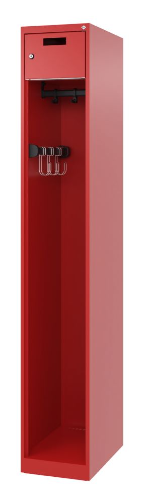 Produktbild C+P Feuerwehrspind Evolo Modell Praktus feuerrot 300 x 500 x 1850 mm bild 1