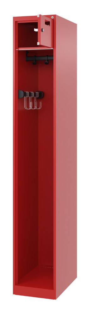 Produktbild C+P Feuerwehrspind Evolo Modell Praktus feuerrot 300 x 500 x 1850 mm bild 2