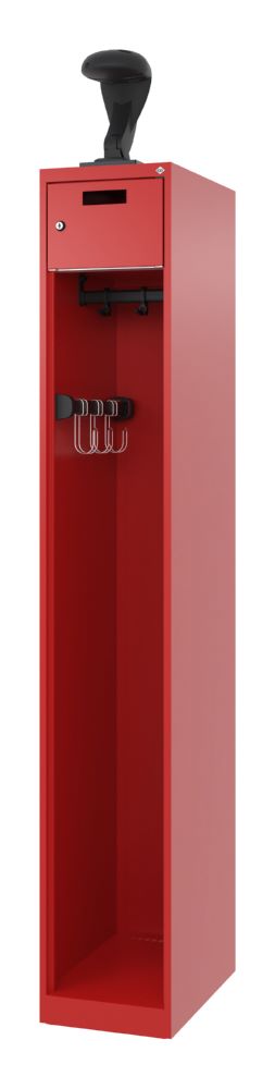 Produktbild C+P Feuerwehrspind Evolo Praktus feuerrot 300 x 500 x 1850 mm
