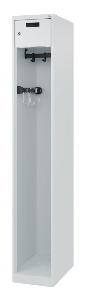 Produktbild C+P Feuerwehrspind Evolo Praktus lichtgrau 300 x 500 x 1850 mm
