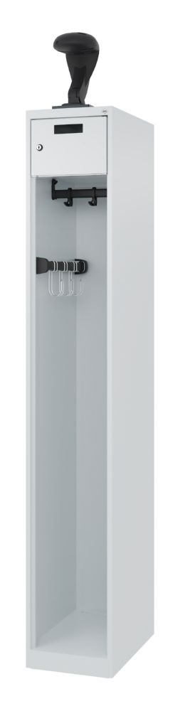 Produktbild C+P Feuerwehrspind Evolo Praktus lichtgrau 300 x 500 x 1850 mm