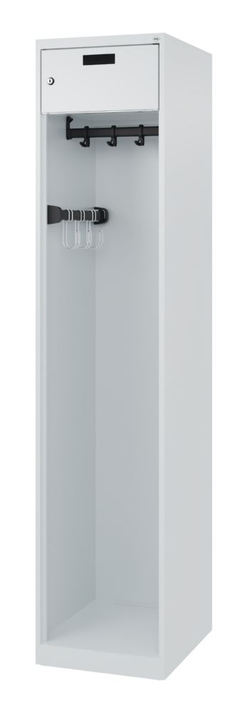 Produktbild C+P Feuerwehrspind Evolo Praktus lichtgrau 400 x 500 x 1850 mm