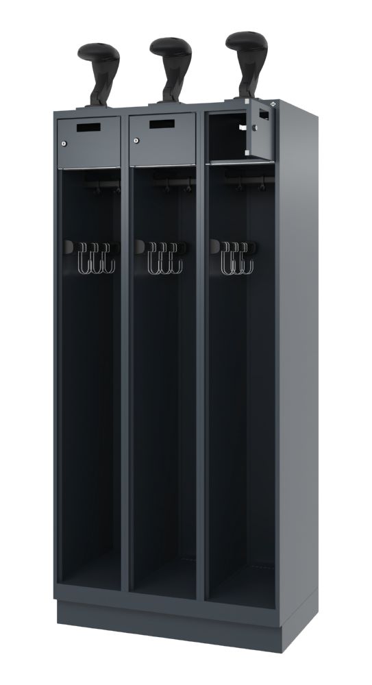Produktbild C+P Stahl Feuerwehrspind Evolo Praktus anthrazit 900 x 500 x 1850 mm bild 2