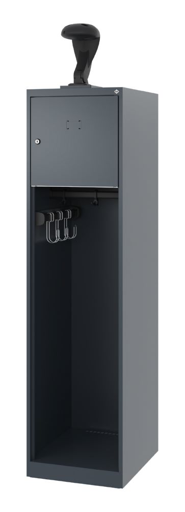 Produktbild C+P Feuerwehrspind Evolo mit Multifunktionsleiste anthrazit 400 x 500 x 1530 mm