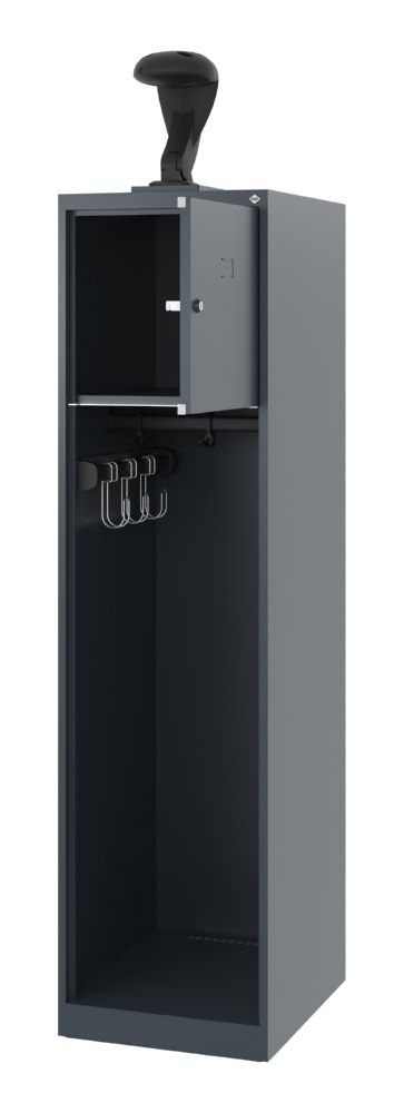 Produktbild C+P Feuerwehrspind Evolo mit Multifunktionsleiste anthrazit 400 x 500 x 1530 mm bild 2