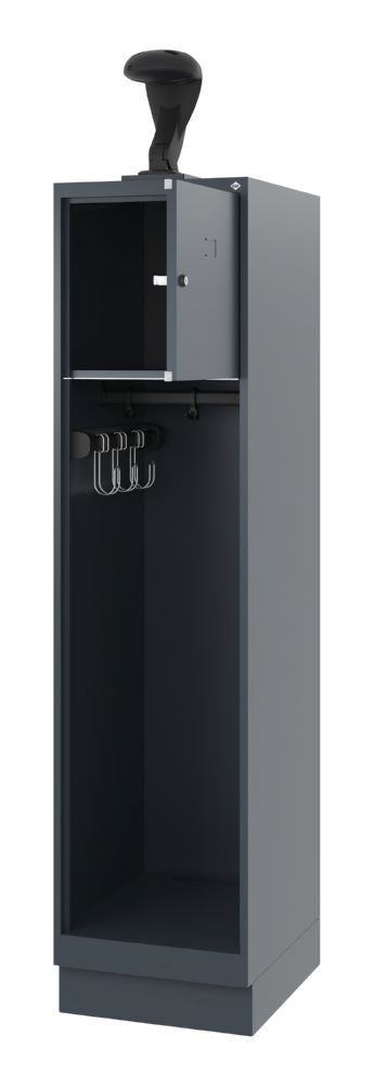 Produktbild C+P Feuerwehrspind Evolo Youngster mit Helmhalter anthrazit 400 x 500 x 1530 mm bild 2