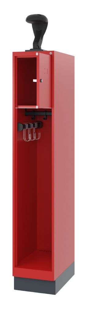 Produktbild C+P Feuerwehrspind Youngster mit Zylinderschloss feuerrot 300 x 500 x 1630 mm bild 2