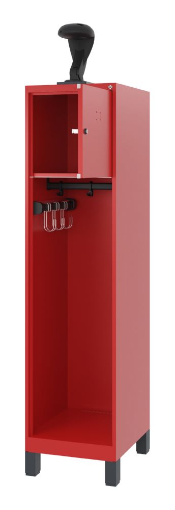 Produktbild C+P Feuerwehrspind Youngster 1 Abteil feuerrot 400 x 500 x 1530 mm bild 2