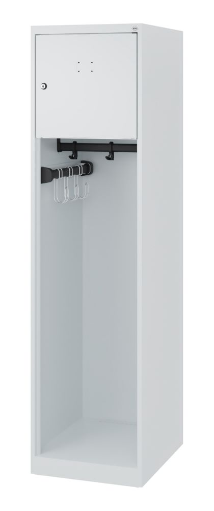 Produktbild C+P Feuerwehrspind Evolo Youngster in lichtgrau 400 x 500 x 1530 mm