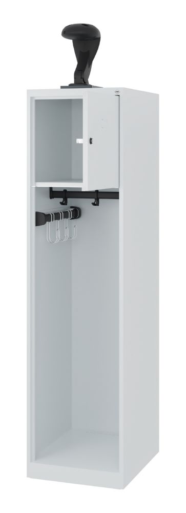 Produktbild C+P Feuerwehrspind mit Multifunktionsleiste Evolo lichtgrau 400 x 500 x 1530 mm bild 2
