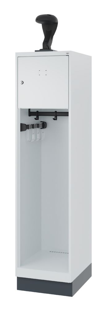 Produktbild C+P Feuerwehrspind Evolol Youngster Garderobenstange lichtgrau 400 x 500 x 1530 mm