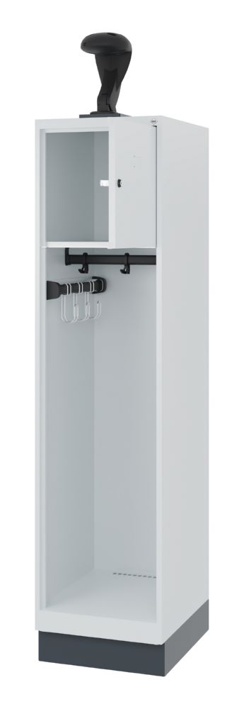 Produktbild C+P Feuerwehrspind Evolol Youngster Garderobenstange lichtgrau 400 x 500 x 1530 mm bild 2