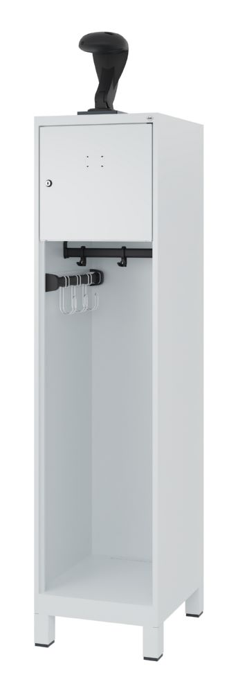 Produktbild C+P Feuerwehrspind mit Schloss Youngster hellgrau 400 x 500 x 1530 mm
