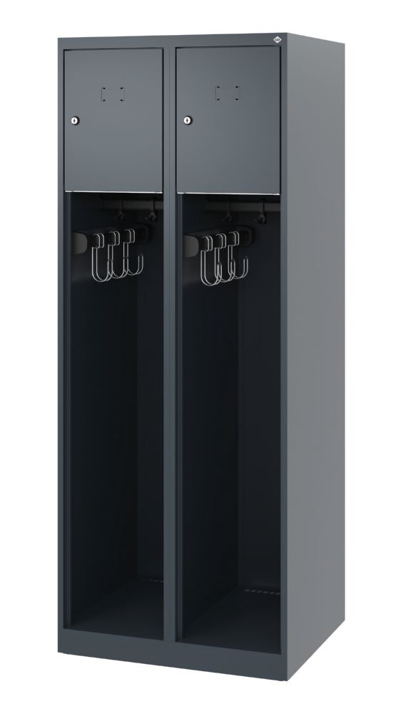 Produktbild C+P Feuerwehrspind Youngster 2 Wertfachtüren anthrazit 600 x 500 x 1530 mm