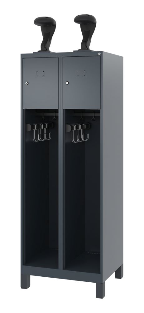 Produktbild C+P Feuerwehrspind Youngster mit Multifunktionsleiste anthrazit 600 x 500 x 1530 mm