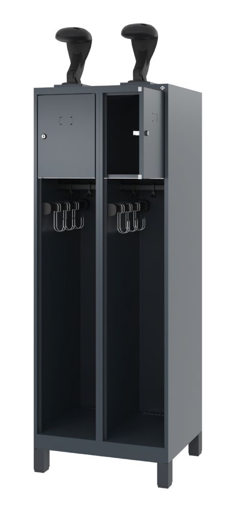 Produktbild C+P Feuerwehrspind Youngster mit Multifunktionsleiste anthrazit 600 x 500 x 1530 mm bild 2