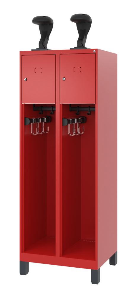 Produktbild C+P Feuerwehrspind Youngster mit Multifunktionsleiste feuerrot 600 x 500 x 1530 mm