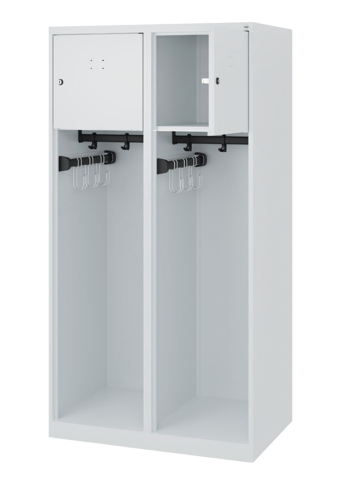 Produktbild C+P Feuerwehrspind Youngster je 1 Ablageboden 1 Stange grau 800 x 500 x 1530 mm bild 2