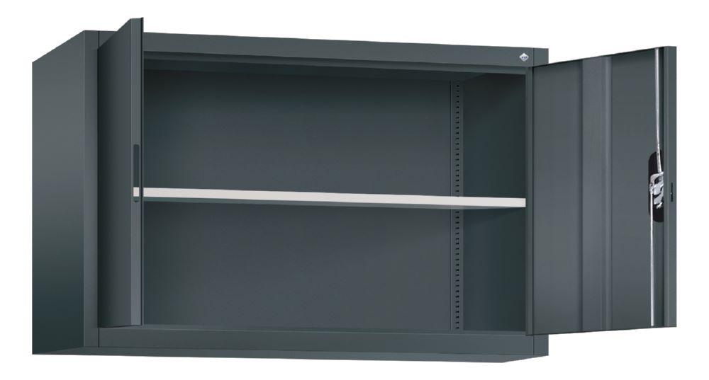 Produktbild C+P Flügeltürenschrank Acurado 900 mit Bodenschutz anthrazit 1200 x 400 x 790 mm bild 2