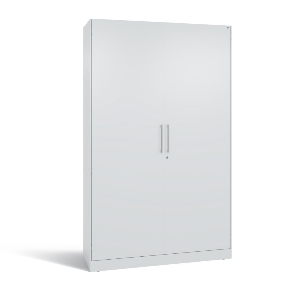 Produktbild C+P Flügeltürenschrank Asisto 4 Einlegeböden lichtgrau 1200 x 435 x 1980 mm