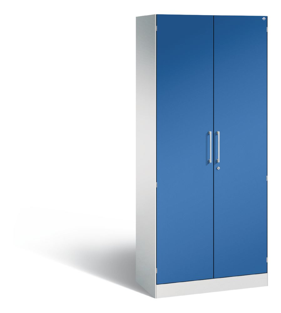 Produktbild C+P Flügeltürenschrank Asisto 2 Stahltüren in enzianblau 800 x 435 x 1980 mm