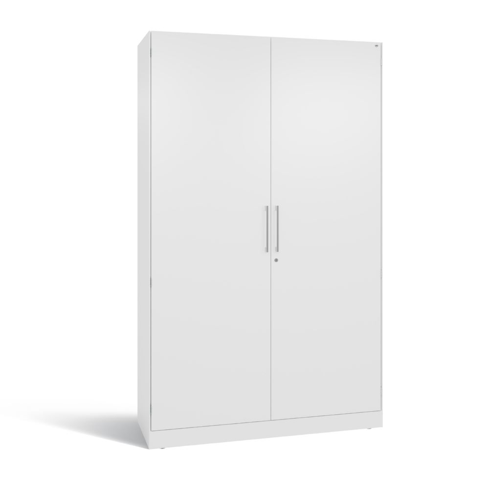 Produktbild C+P Flügeltürenschrank aus Stahl Asisto verkehrsweiß 1200 x 435 x 1980 mm