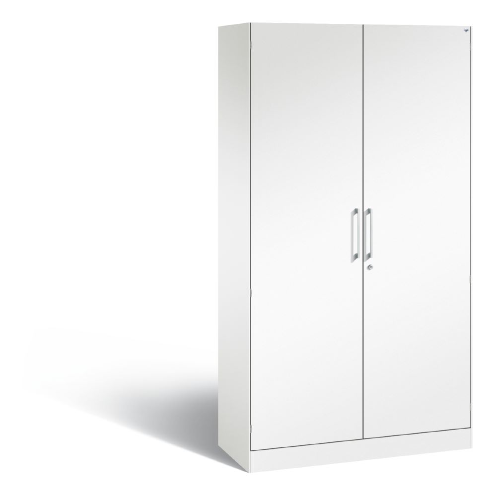 Produktbild C+P Großer Flügeltürenschrank mit Sahltüren Asisto weiß 1000 x 435 x 1980 mm