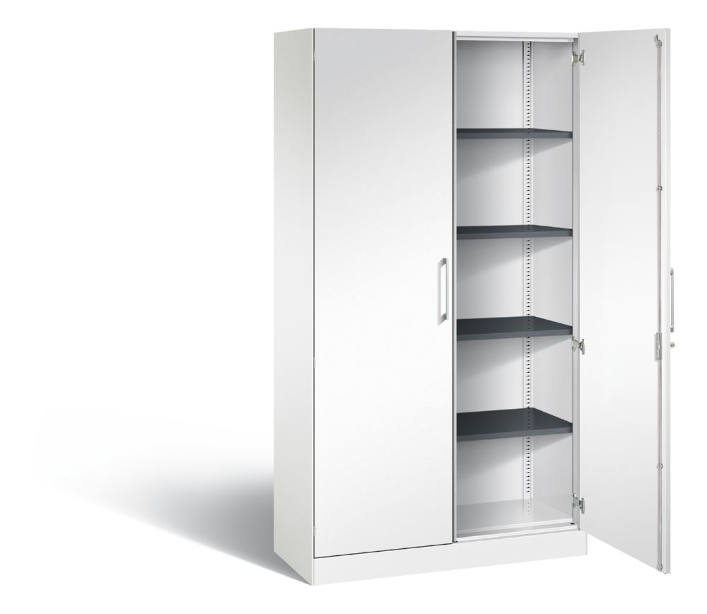 Produktbild C+P Großer Flügeltürenschrank mit Sahltüren Asisto weiß 1000 x 435 x 1980 mm bild 2