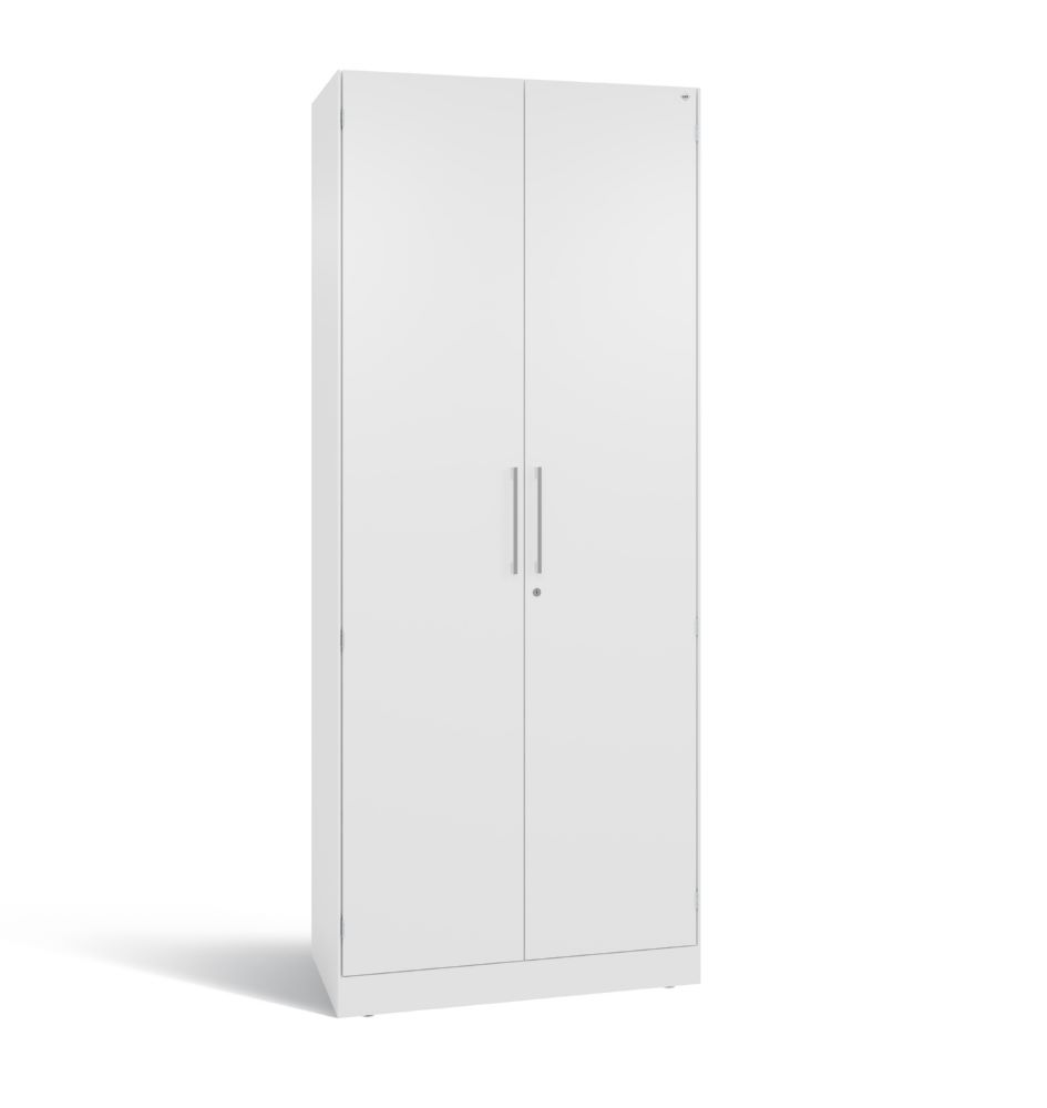 Produktbild C+P Flügeltürenschrank aus Stahl Asisto 4 Böden weiß 800 x 435 x 1980 mm