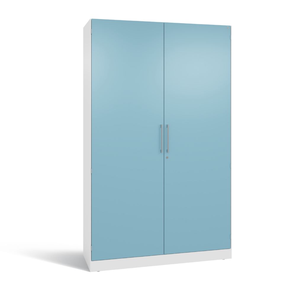 Produktbild C+P Flügeltürenschrank Asisto fürs Büro horizontblau 1200 x 435 x 1980 mm