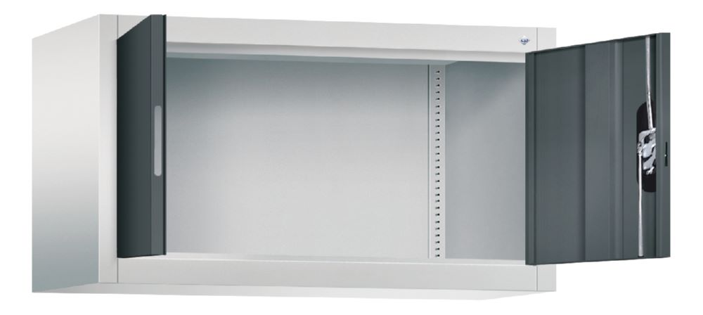Produktbild C+P Flügeltürenschrank Acurado 900 anthrazitgrau lichtgrau 930 x 400 x 500 mm bild 2