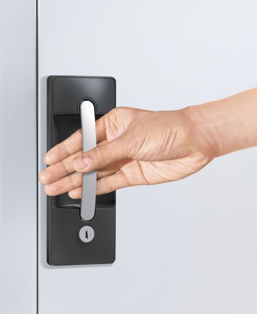 Produktbild C+P Flügeltürenschrank Acurado 900 3 Riegelverschluss anthrazit 930 x 500 x 500 mm bild 2