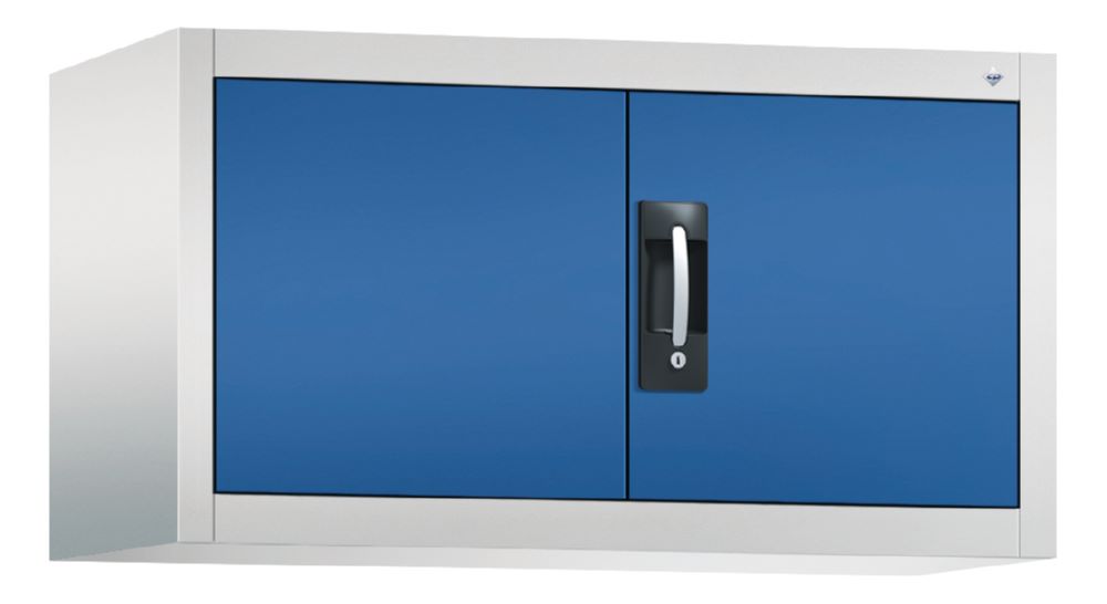 Produktbild C+P Flügeltürenschrank Acurado 900 enzianblau lichtgrau 930 x 400 x 500 mm