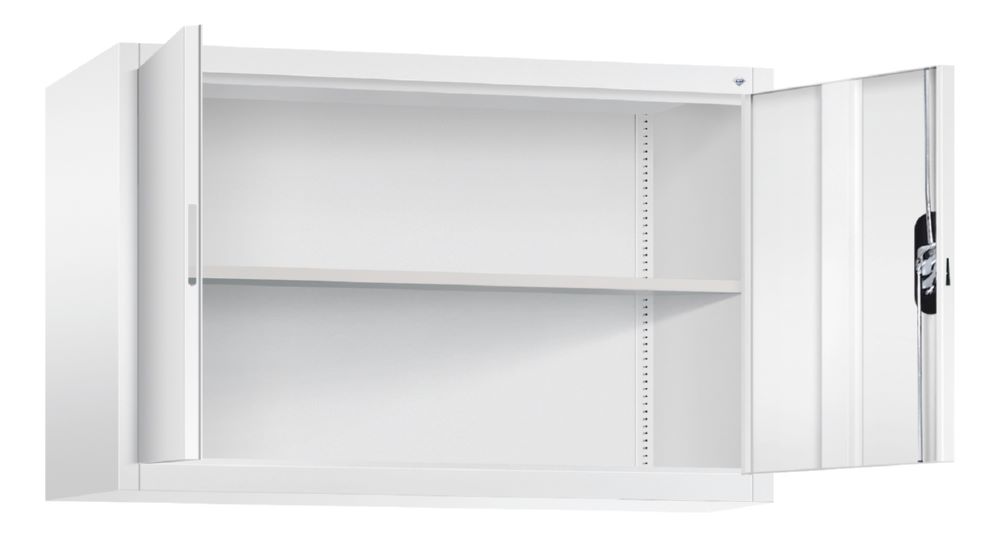 Produktbild C+P Aufsatz Flügeltürenschrank abschließbar weiß 1200 x 400 x 790 mm bild 2