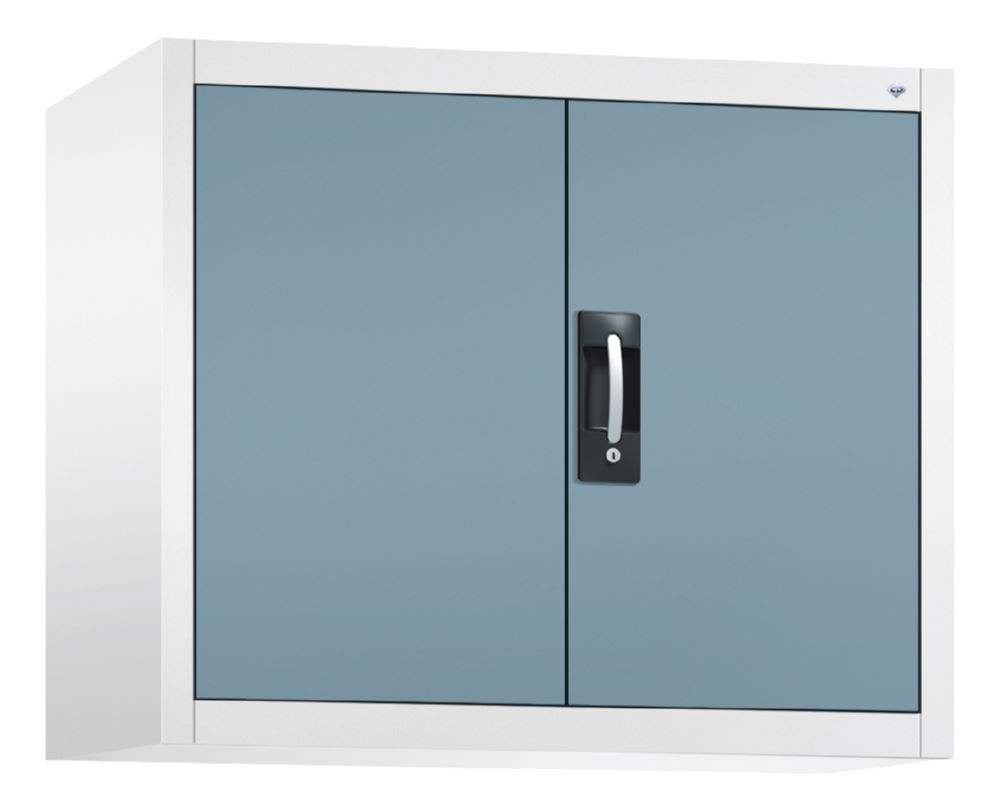 Produktbild C+P Flügeltürenschrank Aufsatz Acurado 900 weiß horizontblau 930 x 400 x 790 mm