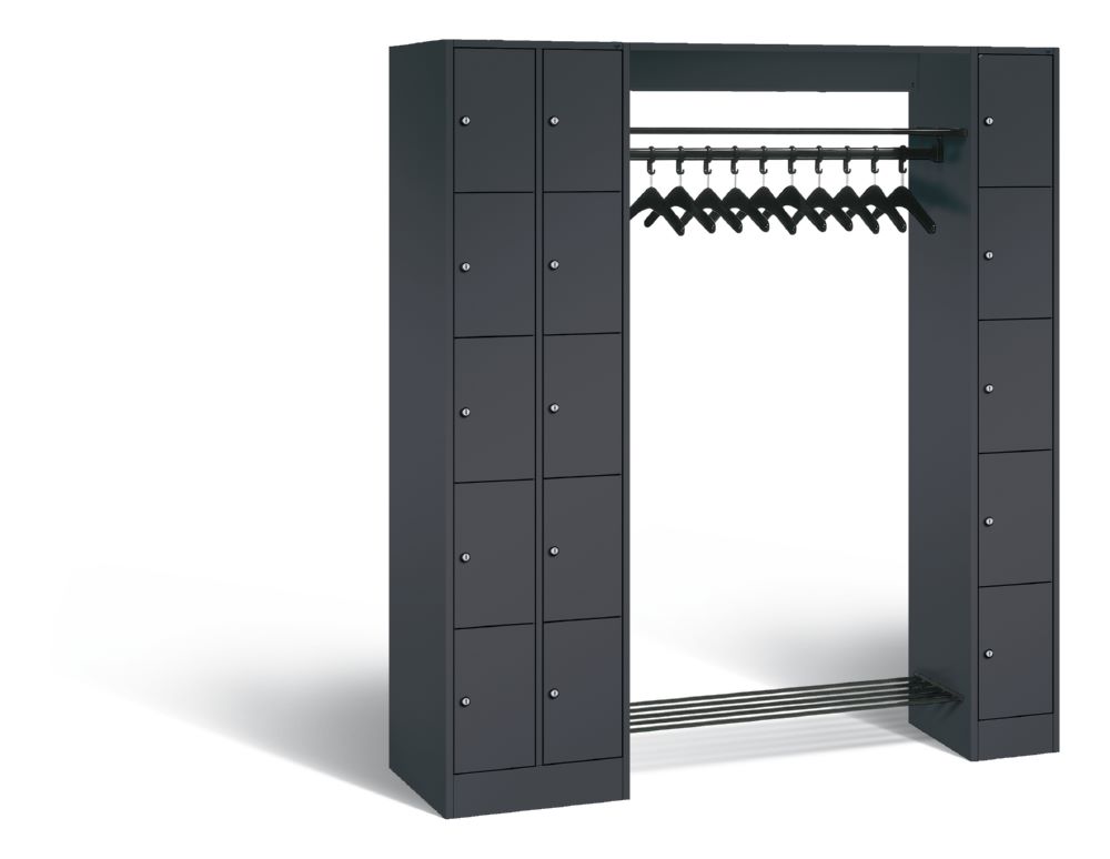 Produktbild C+P Garderobefächerschrank Serie 8070 H 1950 x B 2100 x T 480 mm anthrazit