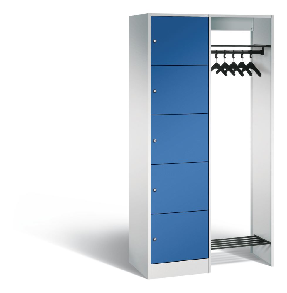 Produktbild C+P Garderobe Serie 8070 1 Fächerschrank enzianblau 960 x 480 x 1950 mm