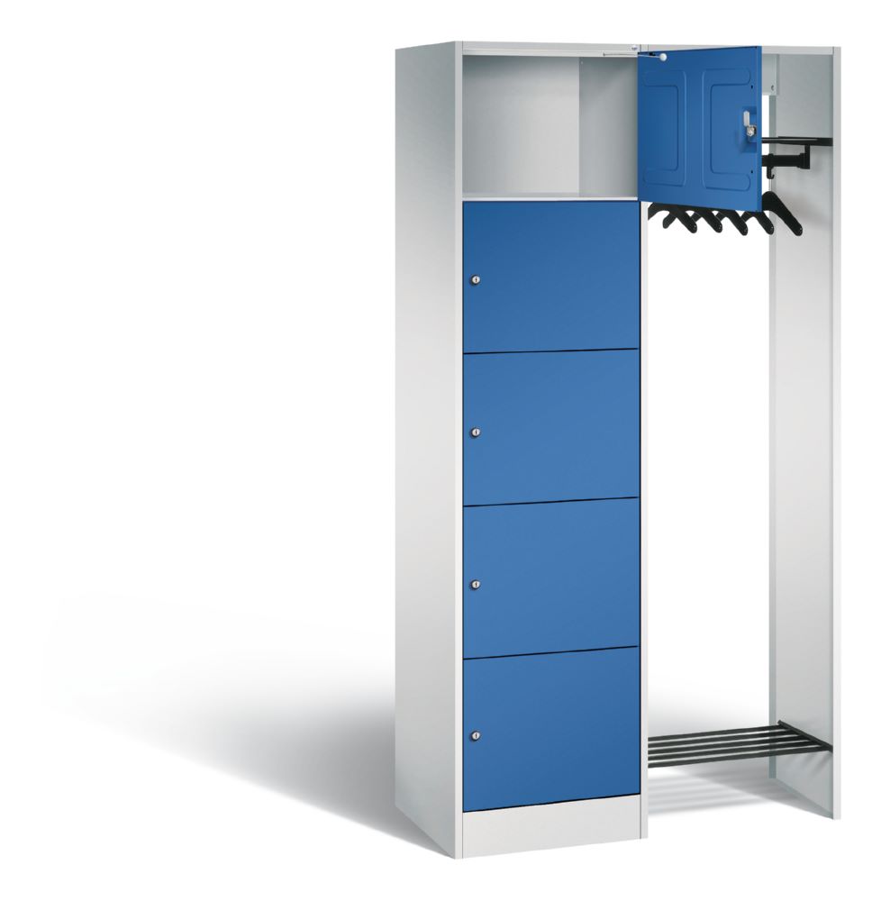 Produktbild C+P Garderobe Serie 8070 1 Fächerschrank enzianblau 960 x 480 x 1950 mm bild 2