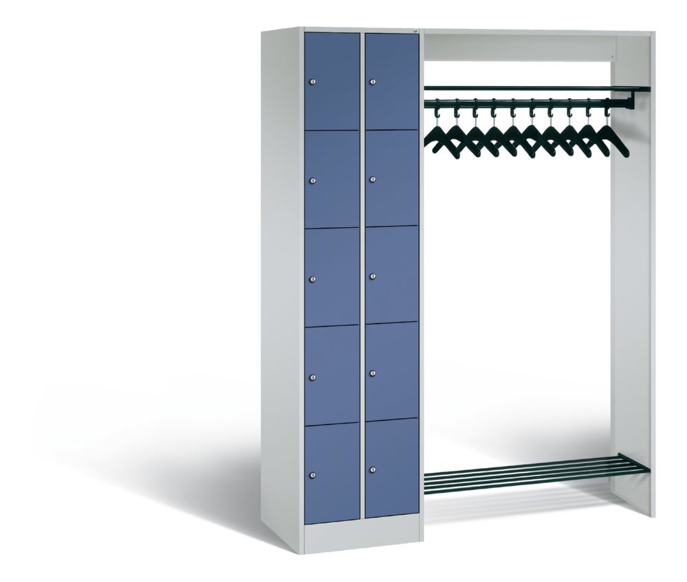 Produktbild C+P Garderobe Serie 8070 1 Fächerschrank in fernblau 1410 x 480 x 1950 mm