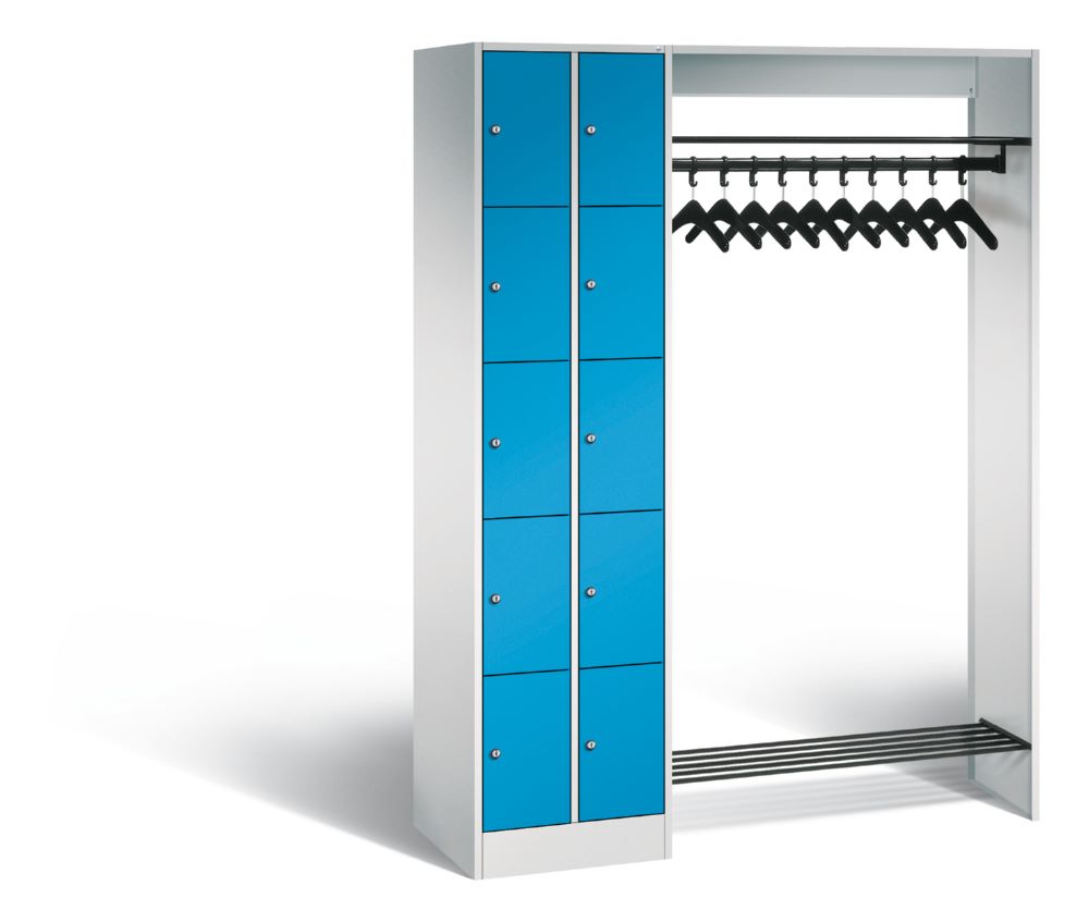 Produktbild C+P Garderobe Serie 8070 1 Fächerschrank in lichtblau 1410 x 480 x 1950 mm