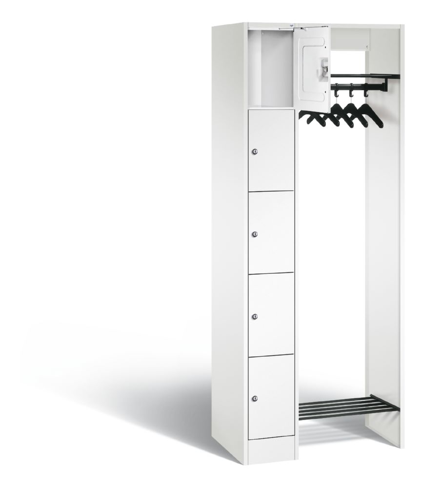 Produktbild C+P Garderobe Serie 8070 mit 1 Schrank und 5 Fächer weiß 740 x 480 x 1950 mm bild 2