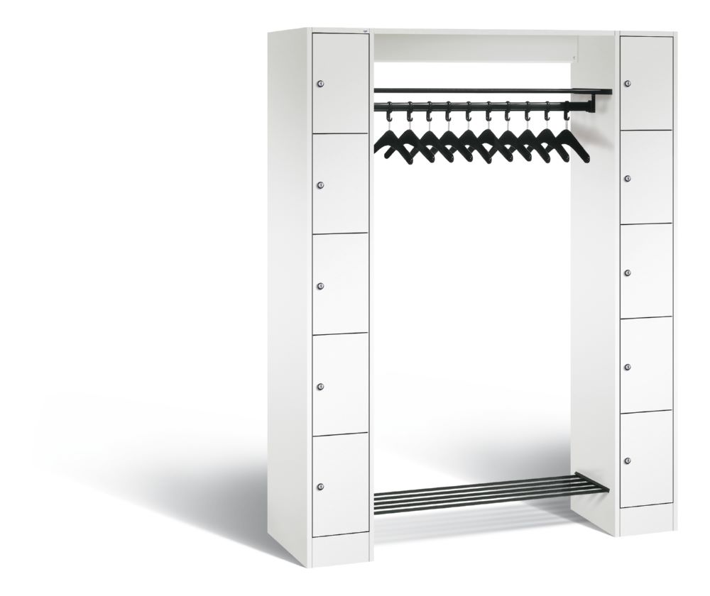 Produktbild C+P Garderobenfächerschrank Serie 8070 1950 x 1430 x 480 mm in weiß