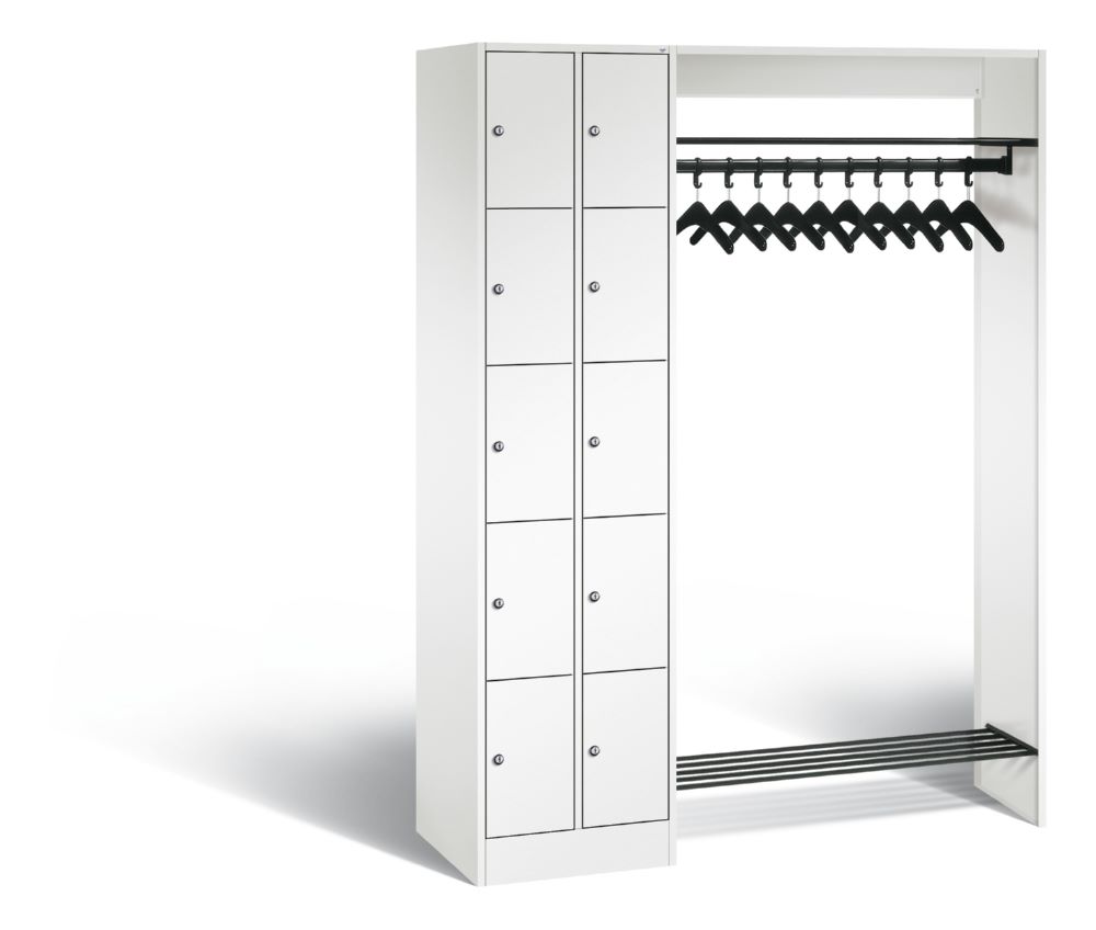Produktbild C+P Garderobenfächerschrank Serie 8070 1950 x 1410 x 480 mm in weiß
